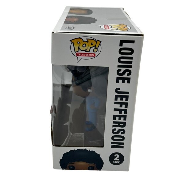 Funko Pop! George & Louise Jefferson 1970s Black TV Jeffersons Figures 2 Pack - Picture 4 of 6